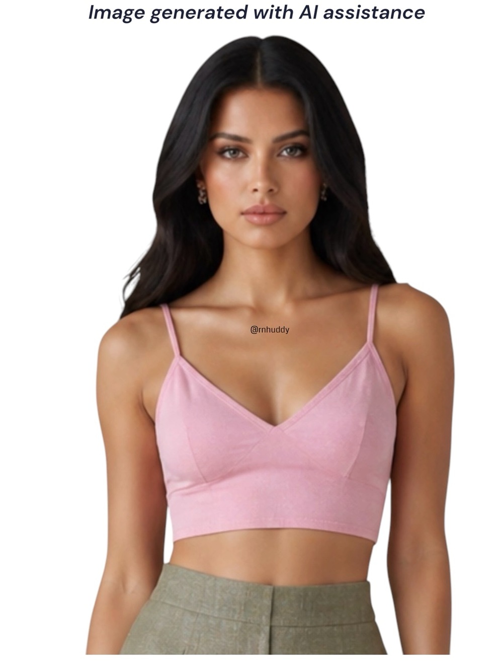Midnight Sky XS pink cotton rayon linen crop top